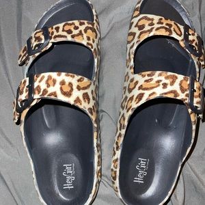 Hey Girl Leopard Corkys sandals NEW
